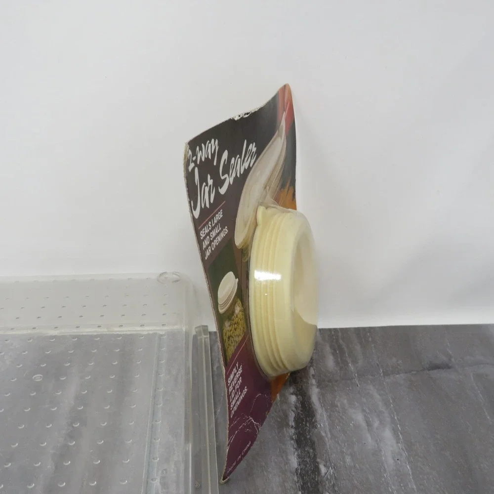 Sealed‎ 2-Way Jar Sealer In Package New Old Stock Rubber Vintage